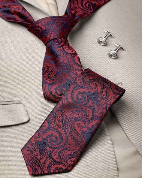 Louis Philippe Accessories, Louis Philippe Purple Tie for Men at