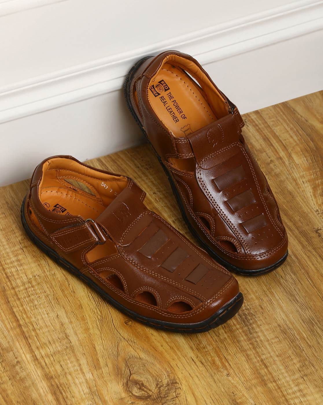 Men's Brown Leather Sandals