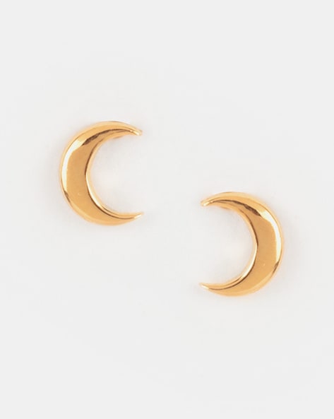 Hanging Moon Earrings Gold Vermeil – Temple of the Sun US