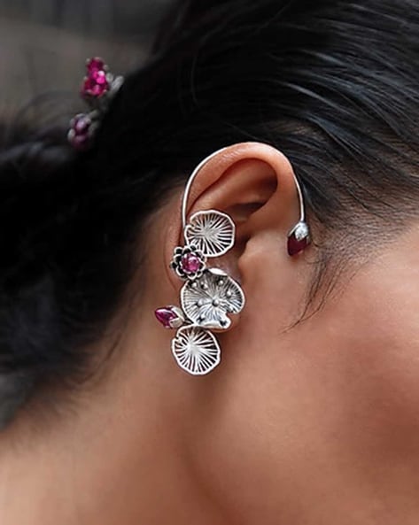 Buy Online Oxidized And Pink Earrings for Women  Girls at Best Prices in  Biba IndiaBACWJNAERG00047