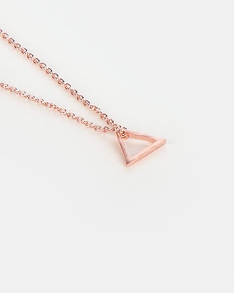 Triangle clearance charm necklace