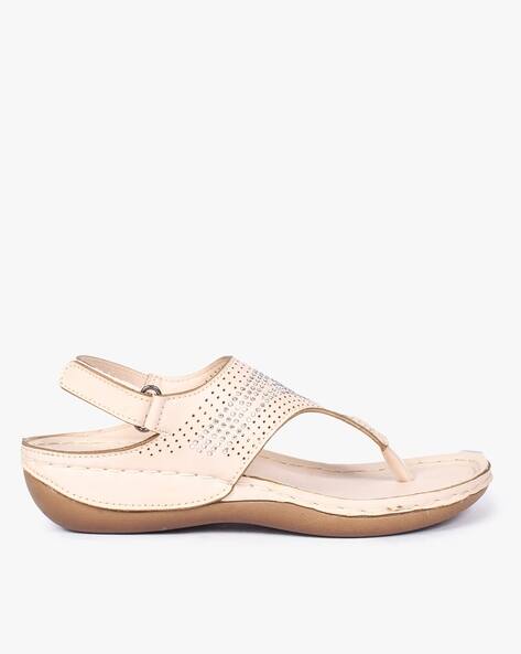 Price History of LABELLA Embellished Thong-Strap Sandals from Ajio