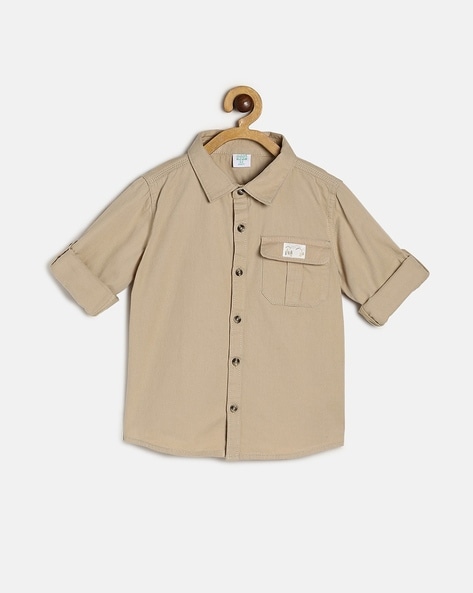MINI KLUB Cotton Shirt with Spread Collar