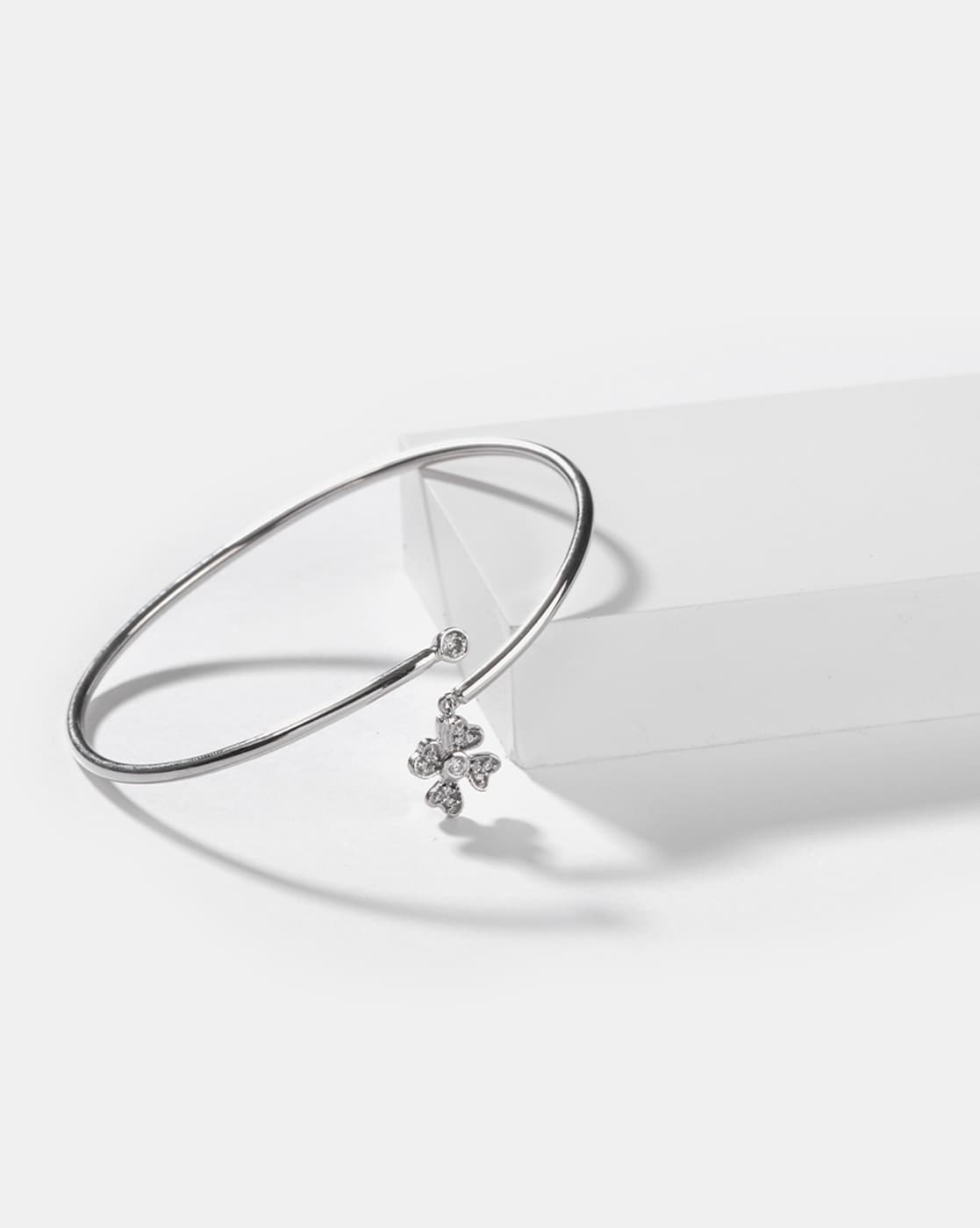 Buy SilverToned Bracelets  Bangles for Women by Shaya Online  Ajiocom