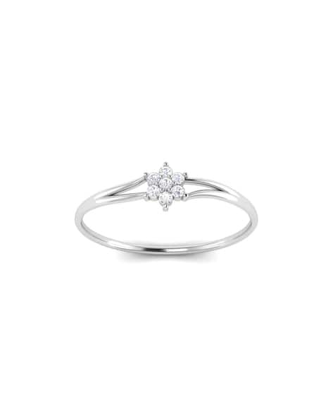 White Gold Diamond-Studded Ring