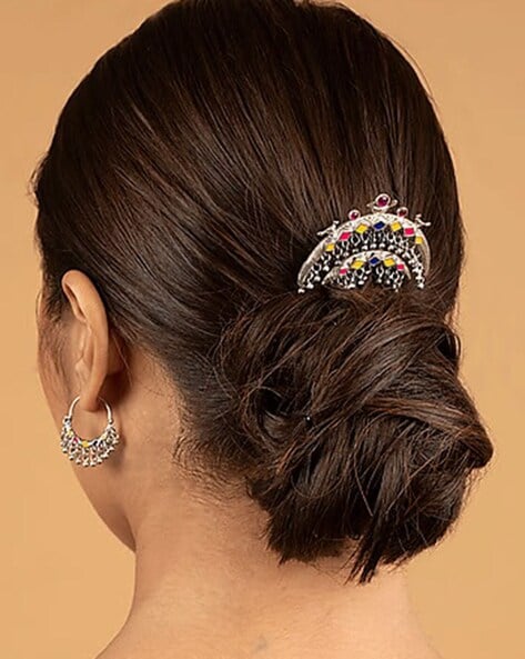 Buy Multicoloured & Silver Hair Accessories for Women by Shaya Online |  