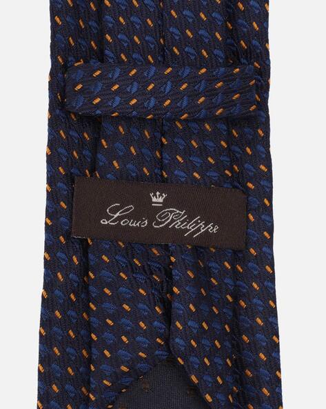 Buy LOUIS PHILIPPE Blue Solid Cotton Mens Tie