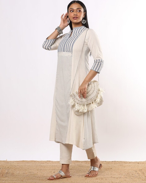 Buy BIBA Girls White Floral Print Kurta with Leggings for Girls Clothing  Online @ Tata CLiQ