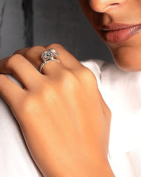 Jewelry | 14k Gold Silver Elephant Ring | Poshmark