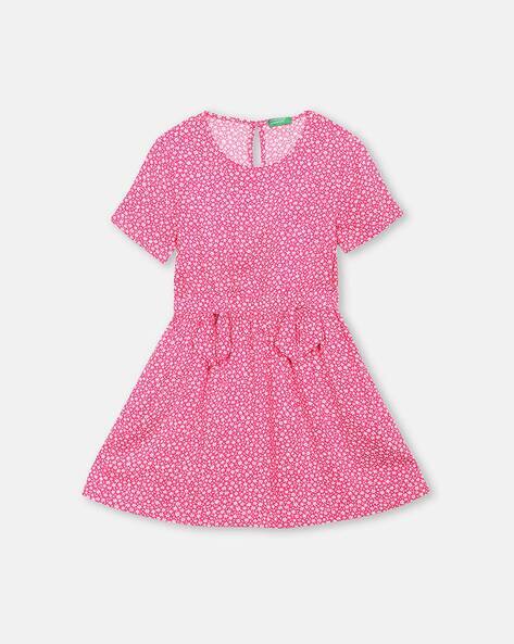 Floral Print Fit Flare Dress