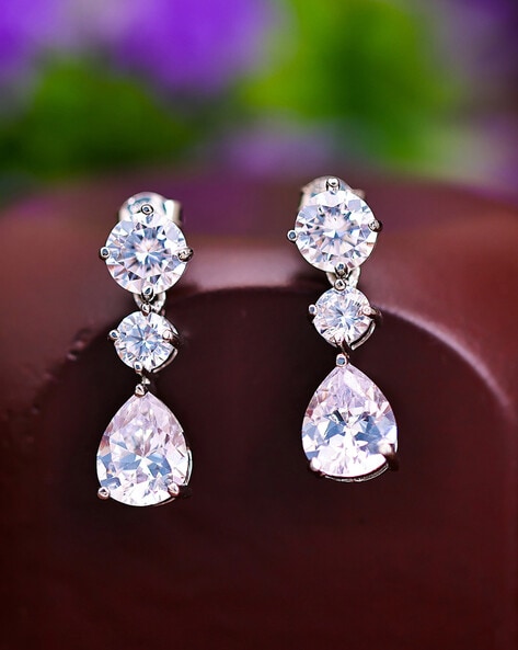 Buy 3 Mm Stone See You Again Earrings In 925 Silver from Shaya by CaratLane