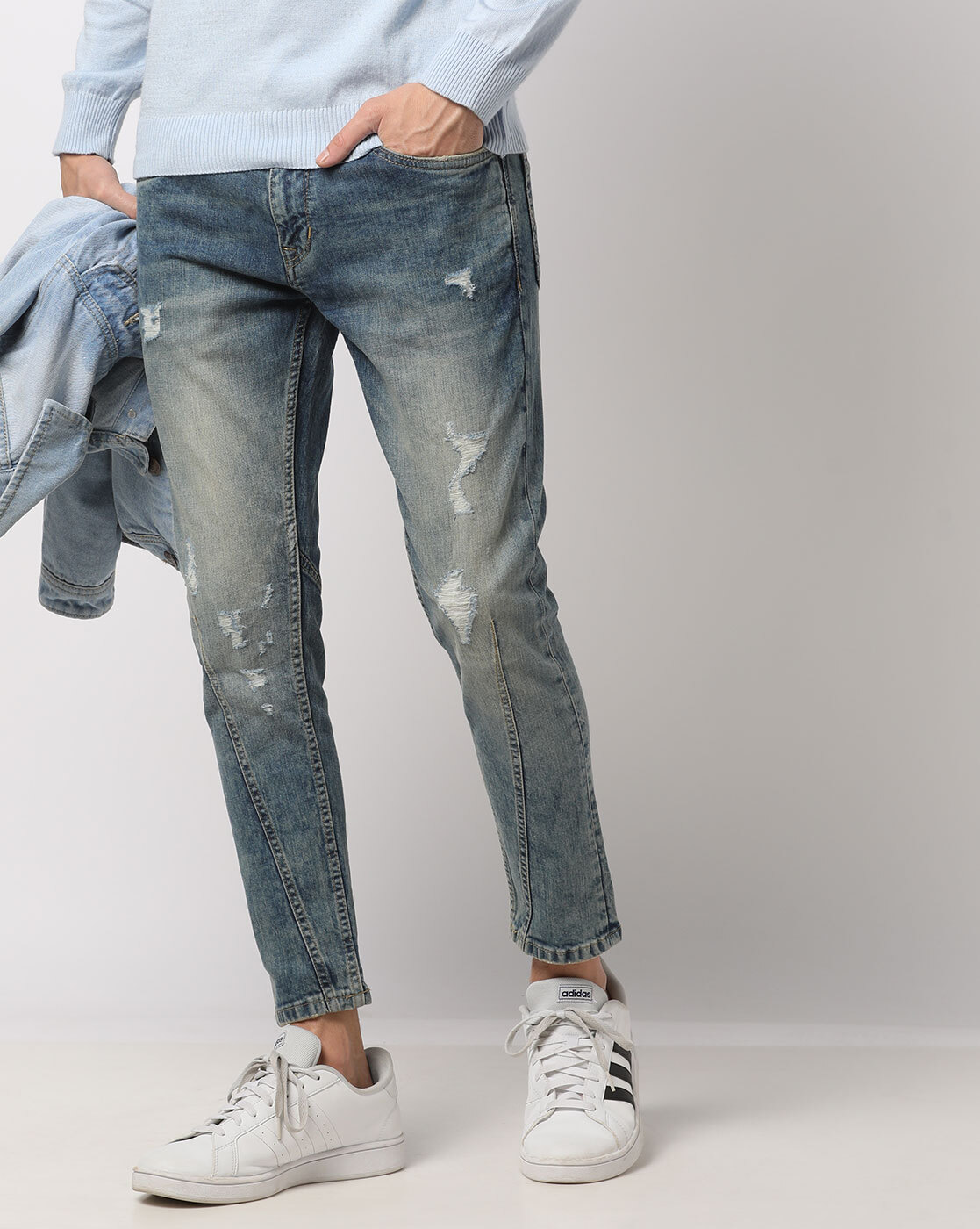 Buy 517 Bootcut Cropped Slim Fit Jeans online  Looksgudin