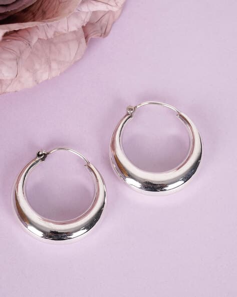 Sterling Silver Adya Hoop Earrings