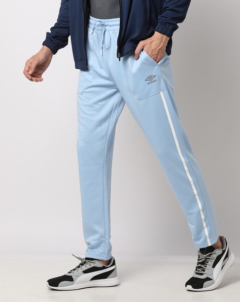 COLORBLOCK TRACK PANTS in blue - Palm Angels® Official