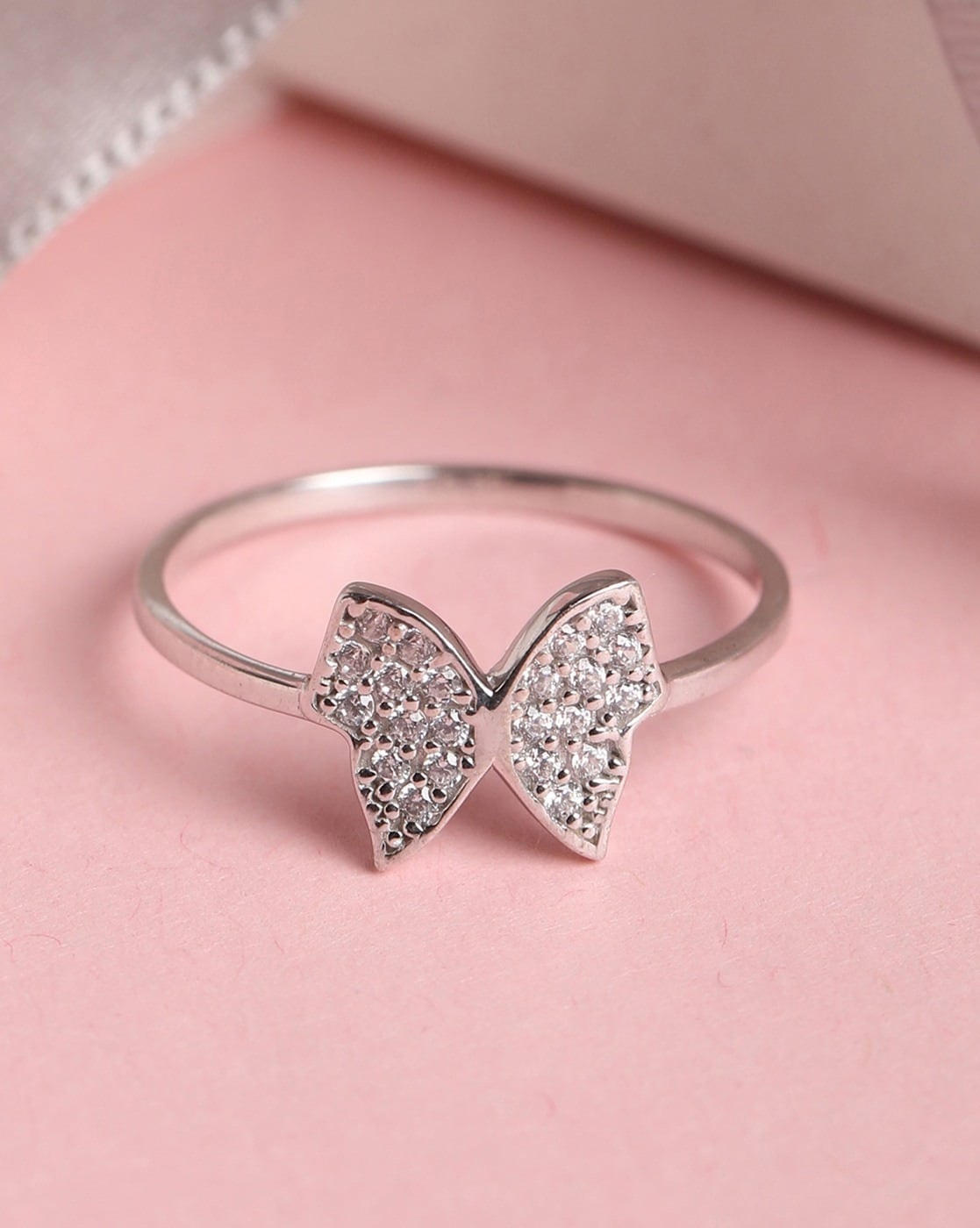 925 Sterling Silver Ring Elegant Heart Design Simple Thin - Temu