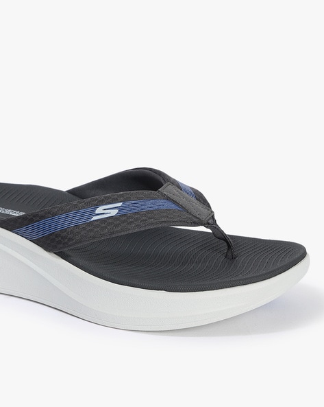 Buy Black Flip Flop Slippers for Men by Skechers Online Ajio