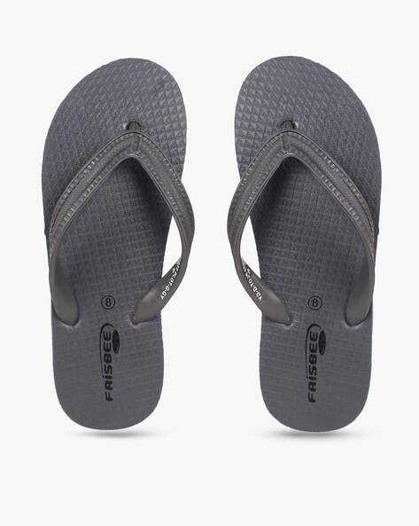 Frisbee Thong-Strap Flip-Flops with Textured Footbed