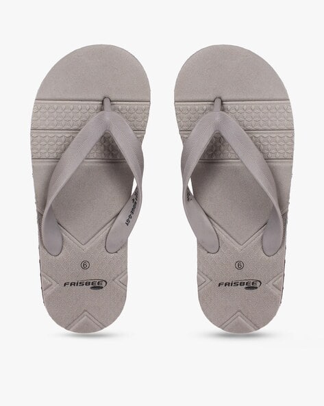 Brand Print Thong-Strap Flip-Flops