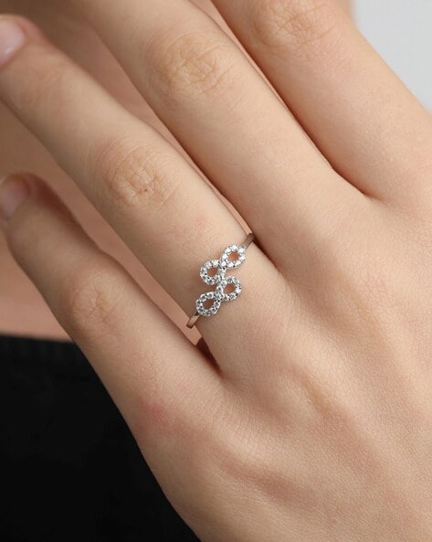 Diamond Infinity Band | Natural Diamond Wedding Ring Infinity Style – Rare  Earth Jewelry