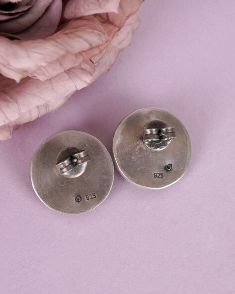 CZ Stone Button Studs