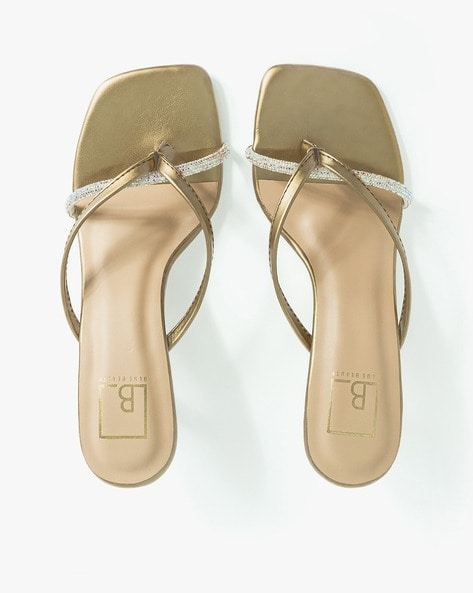 Beautiful gold sandals new arrivals