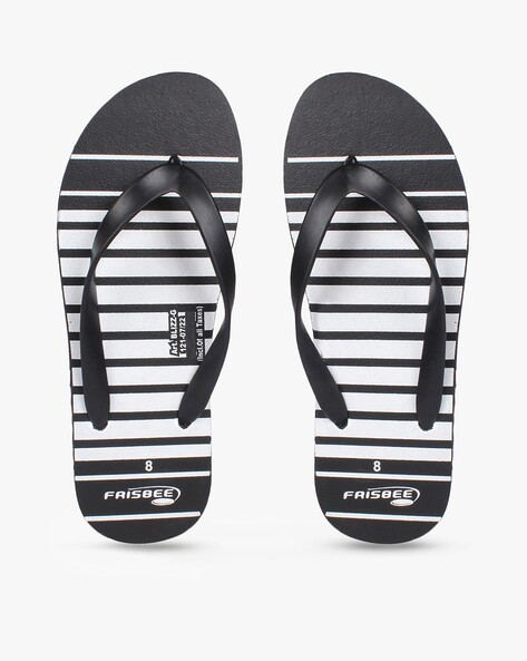 Buy Black Flip Flop & Slippers for Men by FRISBEE Online