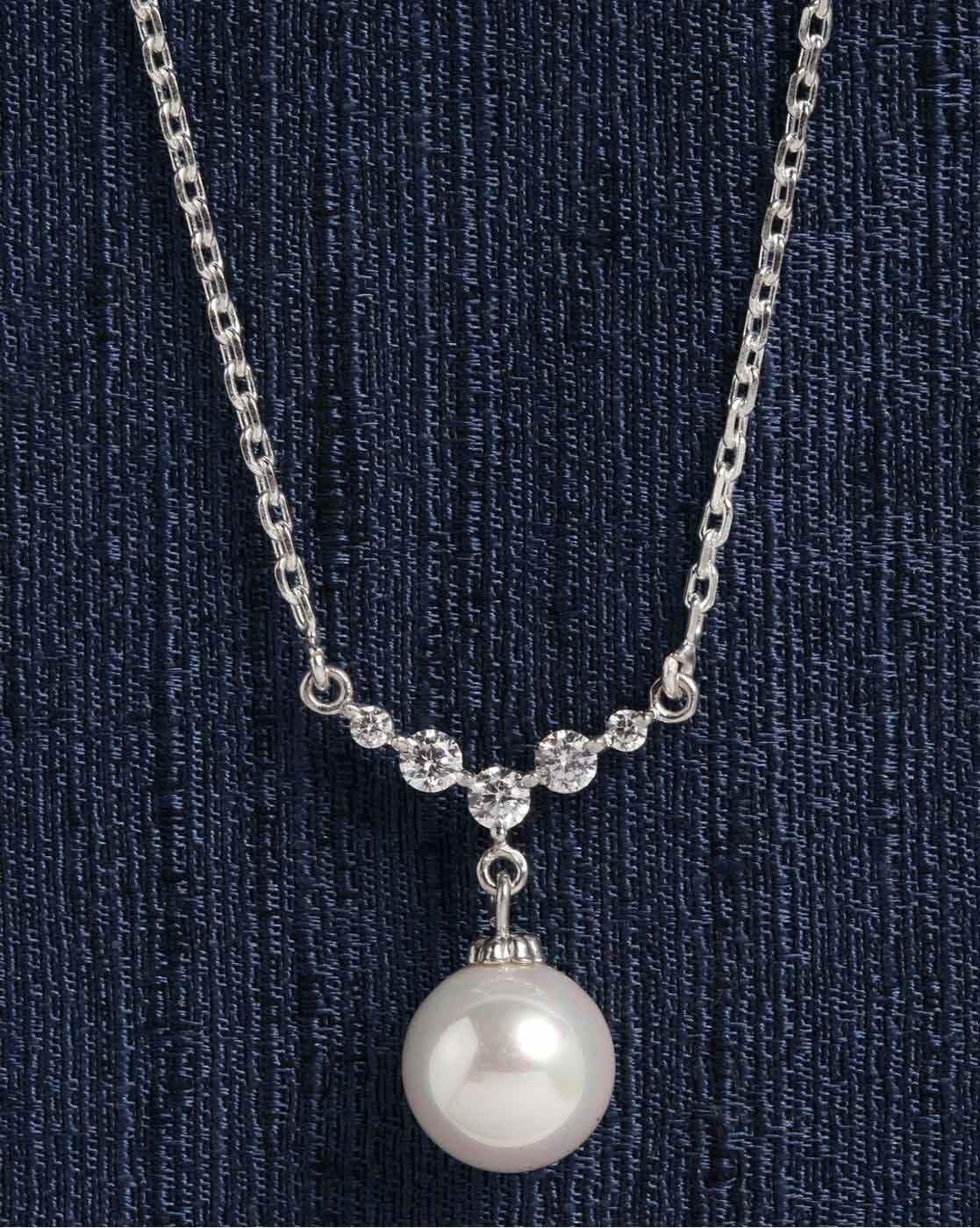 Roscoe Pearl Pendant Necklaces for Women Plated Handmade Layered Pearl  Chain Necklace Delicate Layered Freshwater Pearl