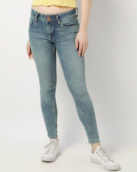 Lee Cooper Women Mid-Wash Slim Fit Jeans
