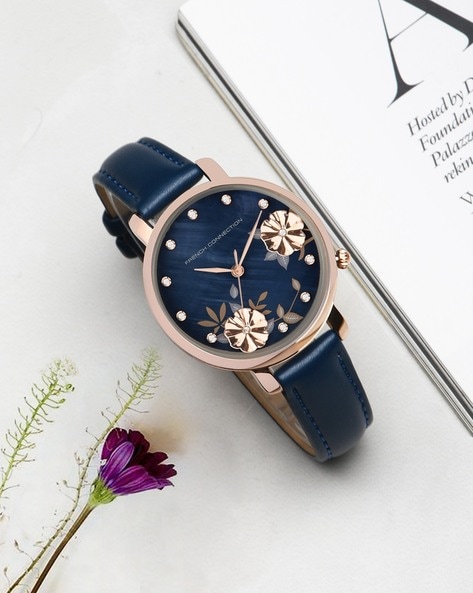 Navy blue watches for ladies hot sale