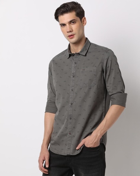 Printed Slim Fit Shirt