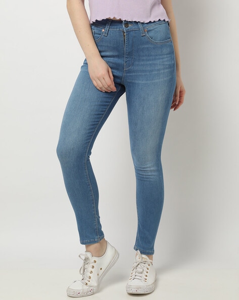 Pepe Jeans Mid-Wash Skinny Fit Jeans