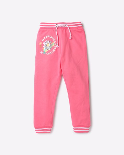 Buy Pink Track Pants for Girls by RIO GIRLS Online