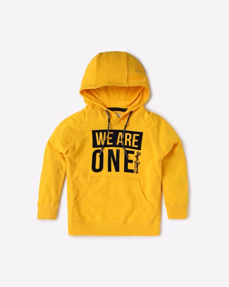 Yellow hoodie for kids sale