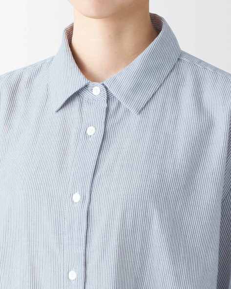 Relax Shirt, Gray Double Gauze Button Up