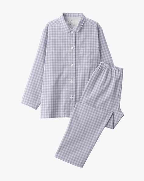 Side Seamless Double Gauze Pyjamas with Shirt
