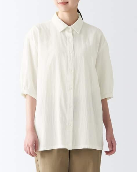 Buy White Shirts for Women by MUJI Online | Ajio.com