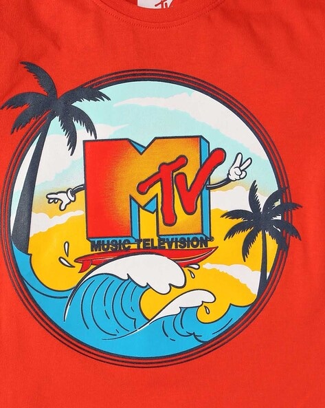 red mtv shirt