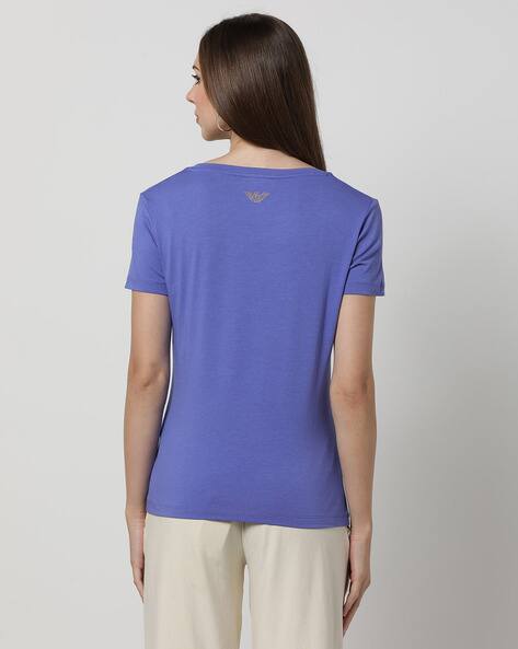 Buy Blue Tshirts for Women by EA7 Emporio Armani Online