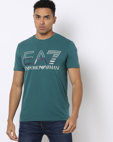 Buy Teal Tshirts for Men by EA7 Emporio Armani Online Ajio