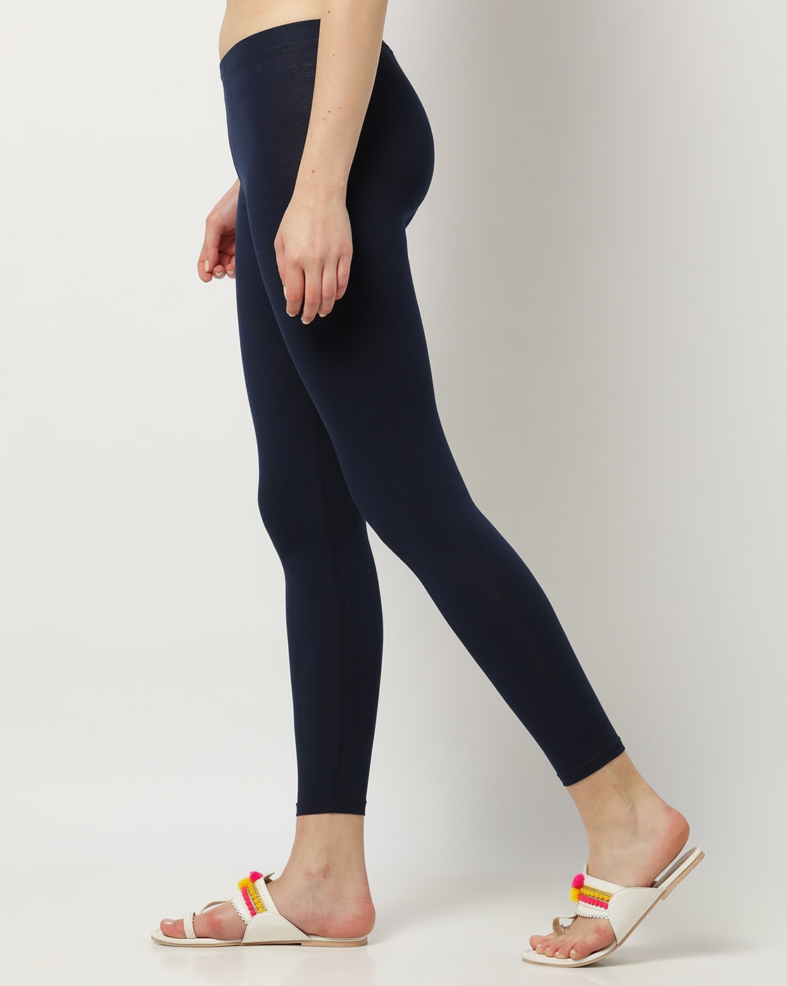 Alcis Women Secure Fit Cropped Training Tights (Navy Blue, M) -  ECWLGSS2100811 Price - Buy Online at Best Price in India