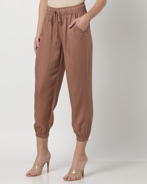 Buy Pink Trousers & Pants for Women by Outryt Online