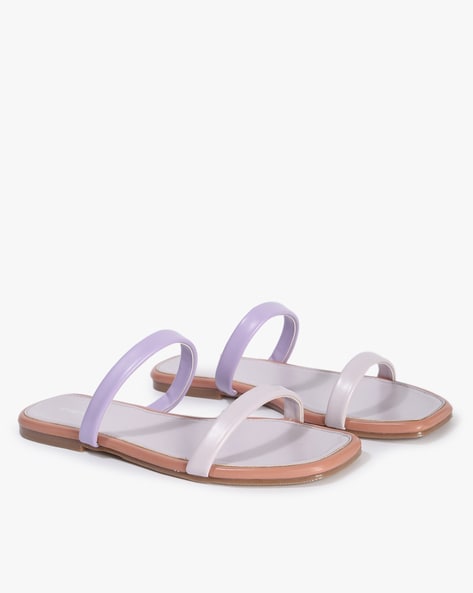 Lavender hot sale flat sandals