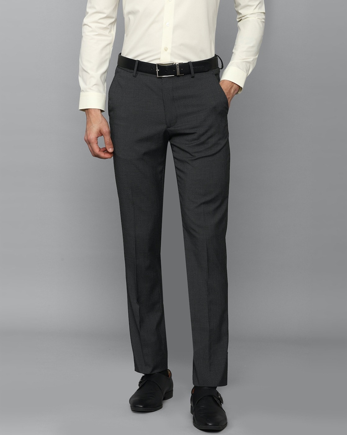 Buy Louis Philippe Sport Navy Blue Slim Fit Trousers for Mens Online  Tata  CLiQ