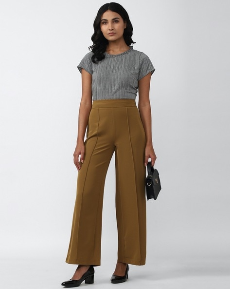 Dark Brown Wide Leg Trousers | New Look