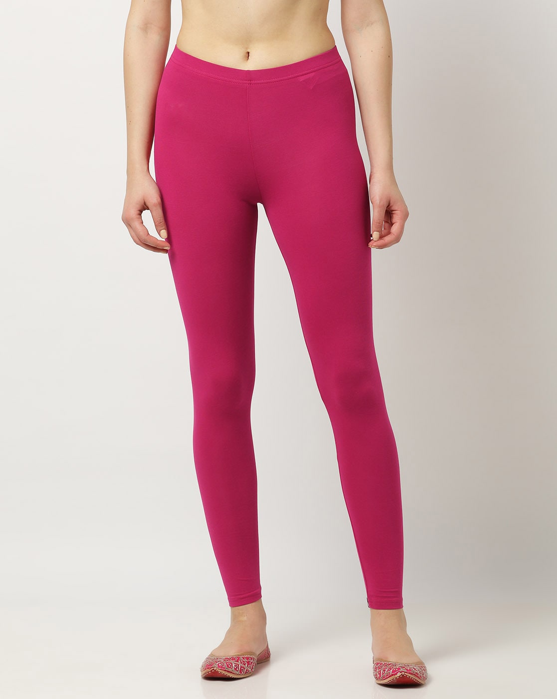 Buy Fuchsia Pink Leggings for Women by AVAASA MIX N' MATCH Online