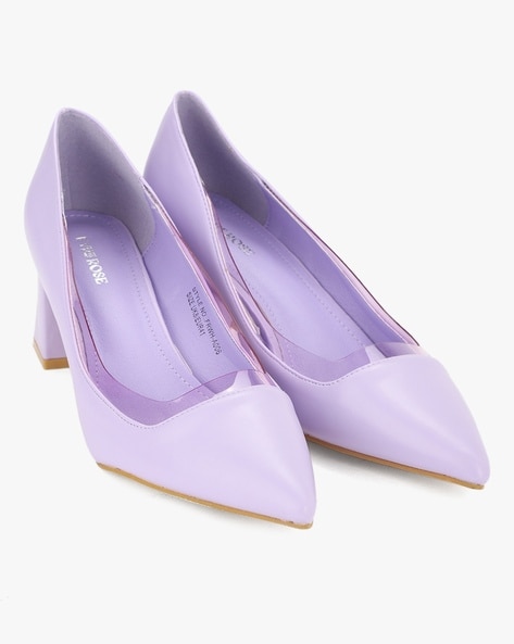 Steviee Lilac Pointed-Toe Slingback Pumps | Heels, Kitten heels, Trendy  high heels