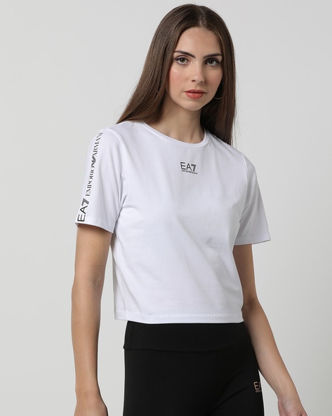 T-Shirt EA7 Woman color White