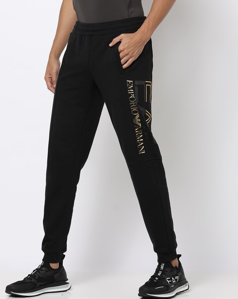 Emporio Armani Loungewear Logo Pants in Black | Northern Threads
