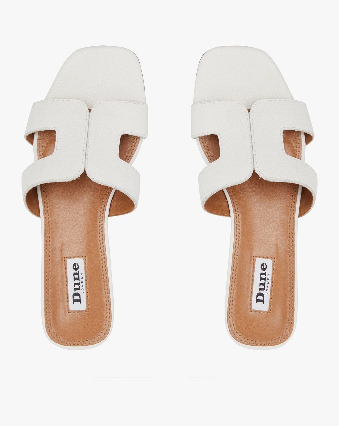 Dune Meridians Crystal-embellished Satin Heeled Sandals in White | Lyst