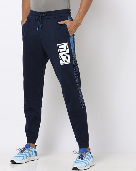 Buy Navy Blue Track Pants for Men by EA7 Emporio Armani Online